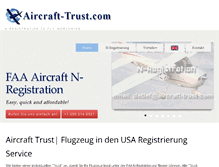 Tablet Screenshot of aircraft-trust.com